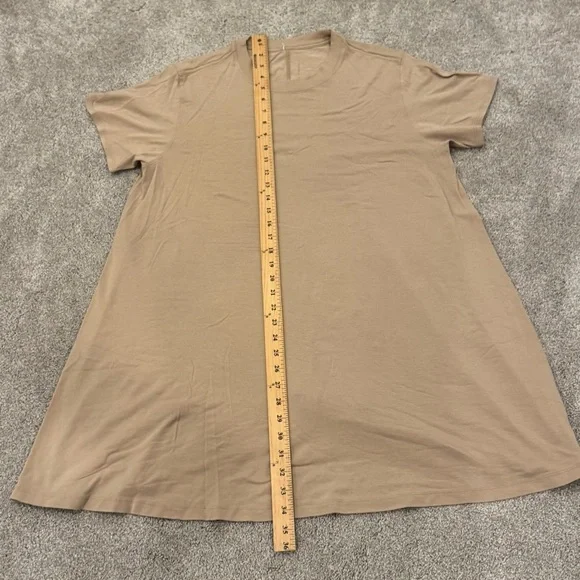 Lululemon All Yours Tee Dress Sheer Oak Tan Brown size medium Worn Once - Picture 5 of 6